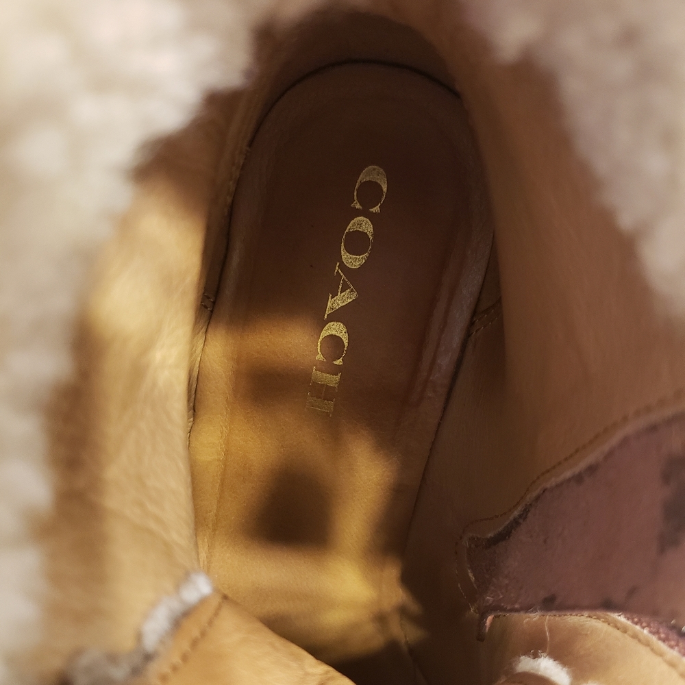Coach Preston Leather and Sherling Booties 9.5 - Picture 13 of 16